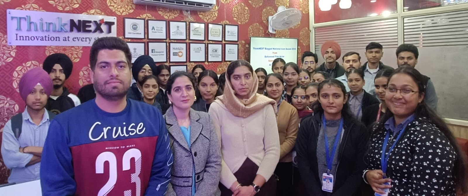 Educational tour of Think Next Technology by Bela College students